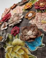 Image 3 of 3: MacKenzie-Childs Field Study Embroidered Throw Pillow, 20" Square