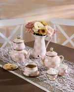 Image 3 of 3: MacKenzie-Childs Rosy Check Enamel High Tea Set