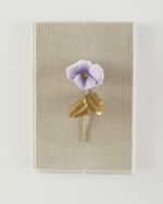 Image 1 of 3: Tommy Mitchell "Pansy Study 4" Wall Art