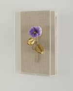 Image 3 of 3: Tommy Mitchell "Pansy Study 5" Wall Art