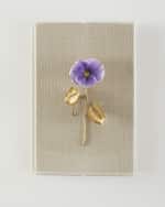 Image 1 of 3: Tommy Mitchell "Pansy Study 5" Wall Art