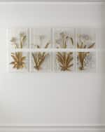 Image 1 of 3: Tommy Mitchell "Agapanthus" 8-Panel Wall Art