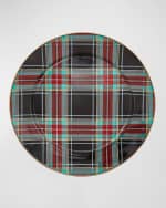 Image 1 of 3: MacKenzie-Childs Tartan Black Charger