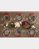 Image 2 of 2: MacKenzie-Childs Tartan Black Dinner Plate