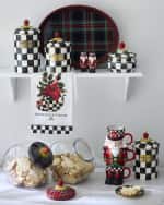 Image 4 of 6: MacKenzie-Childs Tartan Rattan Small Serving Tray
