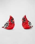 Image 1 of 4: MacKenzie-Childs Cardinal Toile Salt & Pepper Shaker Set