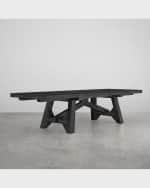 Image 5 of 7: Cavalletto Home Italian Country Dining Table with Two Leaves, 86"