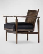Image 3 of 7: Four Hands Xavier Leather Accent Chair