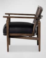 Image 4 of 7: Four Hands Xavier Leather Accent Chair