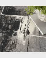 Image 5 of 5: Nourison Charcoal Stroke Power-Loomed Rug, 8' x 10'