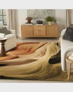 Image 5 of 5: Nourison Modern Feather Hand-Tufted Rug, 5' x 8'