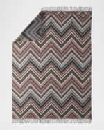 Image 2 of 3: Missoni Home Chevron Wool-Blend Throw, 98" x 100"