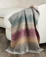 Image 1 of 3: Missoni Home Marea Wool/Cashmere Throw, 51" x 75"