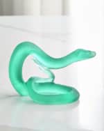Image 2 of 3: Daum Horoscope Snake Leaded Crystal Statue