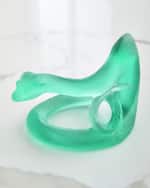 Image 3 of 3: Daum Horoscope Snake Leaded Crystal Statue