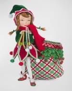 Image 1 of 3: Katherine's Collection Winter Snowdrop Elf with Bag