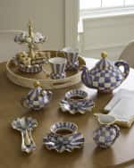 Image 3 of 3: MacKenzie-Childs Plum Check Ceramic Creamer