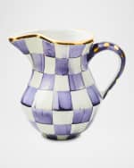 Image 1 of 3: MacKenzie-Childs Plum Check Ceramic Creamer