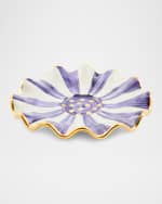 Image 3 of 5: MacKenzie-Childs Plum Check Ceramic Saucer