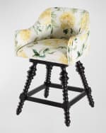 Image 3 of 6: Peninsula Home Collection Loren Swivel 26" Counter Stool