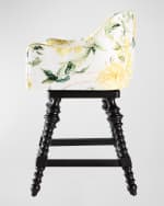 Image 4 of 6: Peninsula Home Collection Loren Swivel 26" Counter Stool