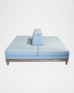 Image 2 of 7: Peninsula Home Collection Gemini Vegan Leather Double-Sided Sofa, 98"