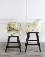Image 5 of 5: Peninsula Home Collection Loren Swivel 30" Bar Stool