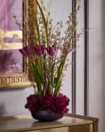 Image 2 of 2: John-Richard Collection Eggplant Peonies 37" Faux Floral Arrangement