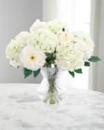 Image 1 of 2: John-Richard Collection White Dove 22" Faux Floral Arrangement