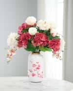 Image 1 of 2: John-Richard Collection Wispy Mauve 25" Faux Floral Arrangement in Metal Vase