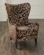 Image 1 of 6: Massoud Knox Wingback Chair 