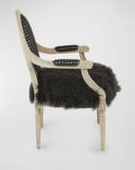 Image 4 of 8: Massoud Haven Shearling Accent Chair