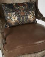 Image 5 of 6: Massoud Bastian Leather Wingback Chair 