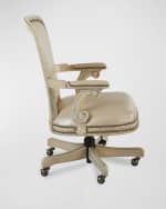 Image 4 of 8: Massoud Osmat Leather Office Chair