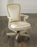 Image 1 of 8: Massoud Osmat Leather Office Chair