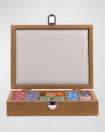 Image 2 of 3: Hector Saxe Leather Poker Set