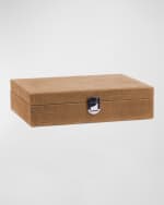 Image 3 of 3: Hector Saxe Leather Poker Set