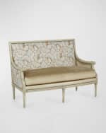 Image 3 of 7: Massoud Shai Leather Settee