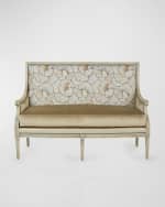 Image 4 of 7: Massoud Shai Leather Settee