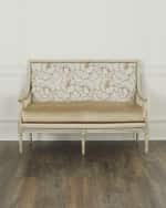 Image 1 of 7: Massoud Shai Leather Settee