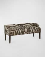 Image 2 of 7: Massoud Somer Hair on Hide End-Of-Bed Bench, 60"