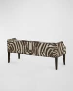 Image 4 of 7: Massoud Somer Hair on Hide End-Of-Bed Bench, 60"