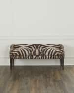 Image 1 of 7: Massoud Somer Hair on Hide End-Of-Bed Bench, 60"