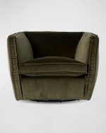 Image 2 of 7: Four Hands Rashi Velvet Swivel Chair