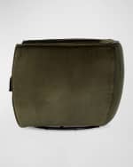 Image 4 of 7: Four Hands Rashi Velvet Swivel Chair