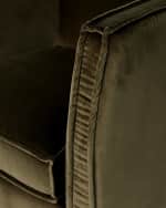 Image 5 of 7: Four Hands Rashi Velvet Swivel Chair