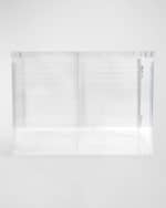 Image 7 of 7: HIDDIN Large Clear View Pet Crate with Golden Latches