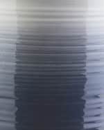 Image 4 of 4: Surya Waverly Outdoor Stool, Denim