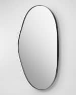 Image 2 of 2: Surya Aamnah 40" Free-Form Wall Mirror, Black