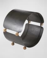 Image 1 of 3: Arteriors Cannon Log Holder